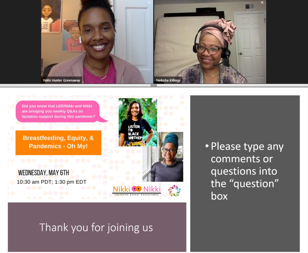 Nikki and Nikki Inpatient and Outpatient Lactation Support Webinar